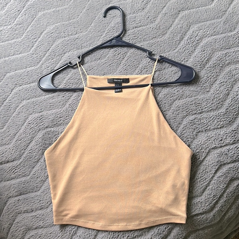 Brown/Tan FOREVER 21 Tank Top — M